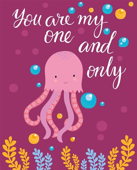Free Vector Card You Are My One And Only