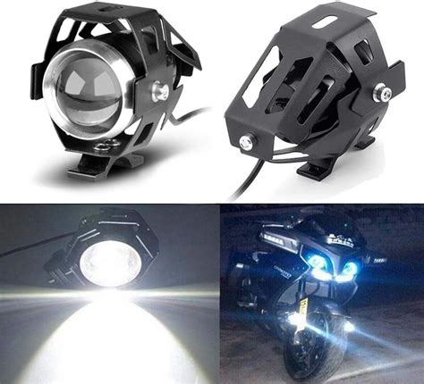 Faros Delanteros Led Universales Para Motocicleta Luz Blanca