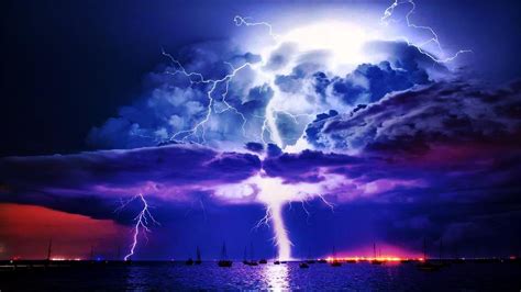 Real Lightning Storm Wallpaper Hd Облака Грозы Путешествия