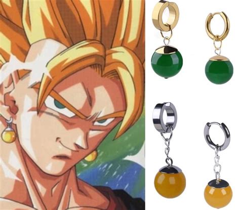 Dragon Ball Stud Earrings And Ring Anime A E Goku Cosplay Dragon