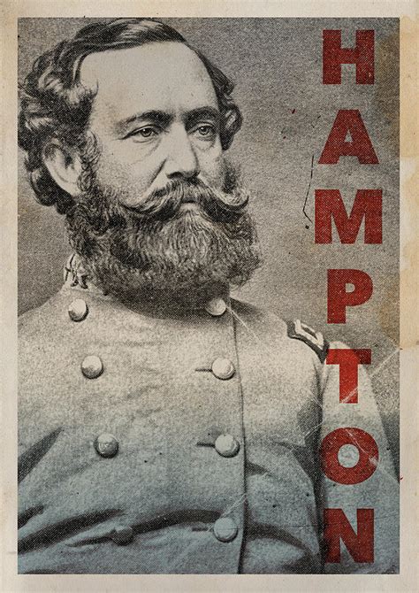 General Wade Hampton Distressed Print Photograph By Thrillbot Media