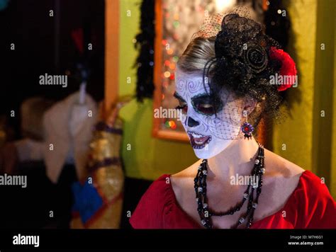 Lady Of The Dead La Calavera Catrina Dressed Up For Day Of The Dead