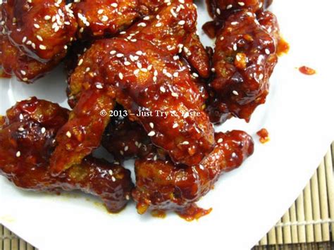 Ndelalah baru saja mencoba, dan harus saya akui saya angkat topi. Sayap Ayam Manis Pedas a la Korea - Yangnyeom Tongdak ...