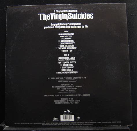 Air The Virgin Suicides Soundtrack Lp Vg Asw 48848 1 1st 2000 Vinyl Record Ebay