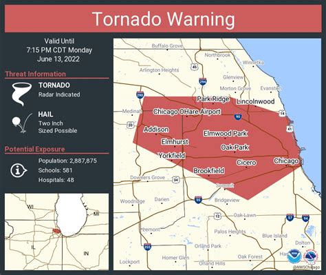 Nws Tornado On Twitter Tornado Warning Continues For Chicago Il