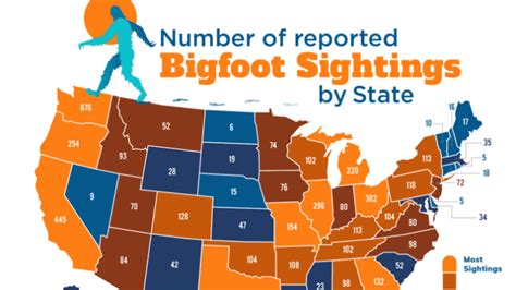 Bigfoot Sightings Map Mental Floss