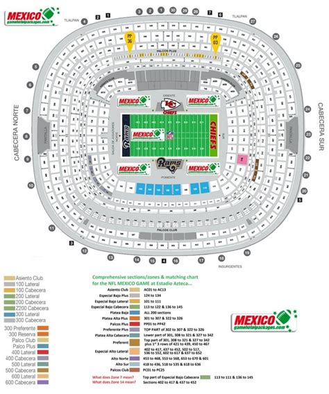 Rams Seating Chart Seating Charts Seating Plan Arrowhead Stadium