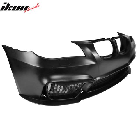 Ikon Motorsports Front Bumper Cover Compatible With 2004 2010 Bmw 5