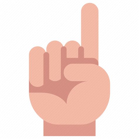 Finger Count Hand Gesture Palm One Icon Download On Iconfinder