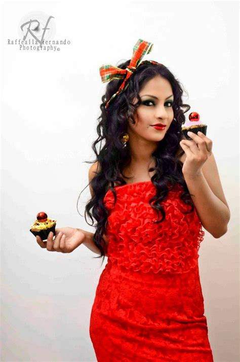 Shalani Tharaka In A Hot Red Dress Hot Niliyo