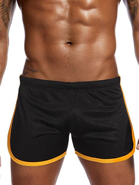 Avamo Casual Gym Bodybuilding Workout Mesh Shorts For Men Drawstring
