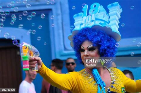 Drag Queens Play Open Air Football Photos And Premium High Res Pictures