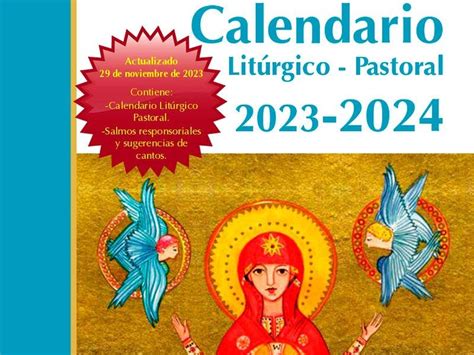 Calendario Litúrgico Pastoral 2023 2024 Parroquia San Martín De O Grove