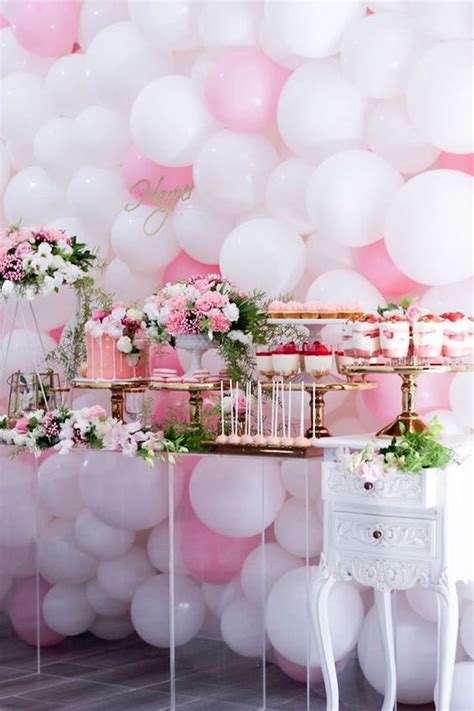 Balloon Decoration For Baby Shower Girl | Shelly Lighting