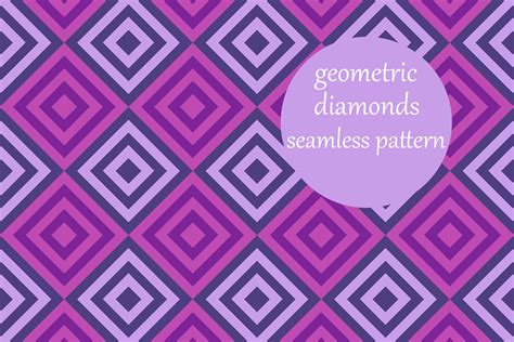 Geometric Striped Diamonds Pattern Graphic By Brightgrayart · Creative