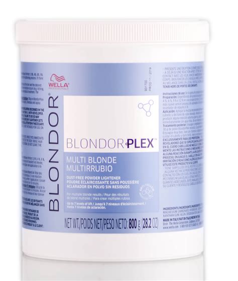 Wella Blondor Plex Multi Blonde Dust Free Powder Lightener 7 Levels Lift