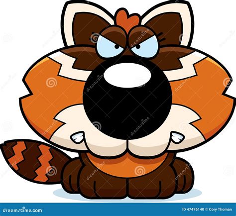 Cartoon Red Panda Angry Stock Vector Image 47476140