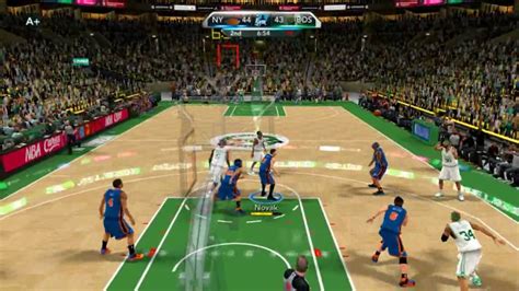 Nba 2k10 My Player Knicks Celtics Youtube