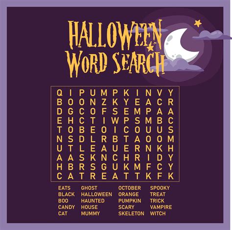 7 Best Images Of Printable Halloween Word Search Pdf Printable