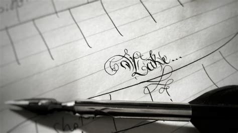 What is the best way to teach cursive? Write your name in cursive calligraphy style by Fouadisms
