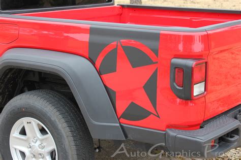 2020 Jeep Gladiator Side Star Decal Bootstrap Body Vinyl Graphic