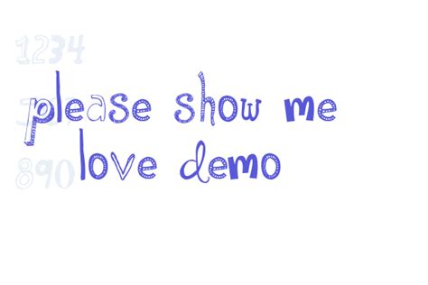 Please Show Me Love Demo Font Free Download Now