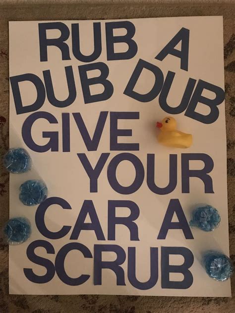 Football Carwash Poster Idea Car Wash Posters Car Wash Sign Diy Car