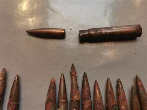 Ww2 German K98 Relic Bullets Job Lot Total Relics