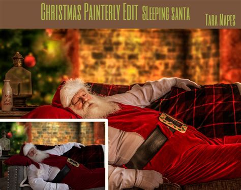 Painterly Santa Photoshop Tutorial Reserved For H Etsy