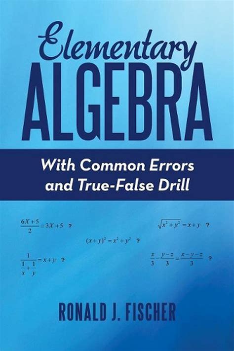 Elementary Algebra By Fischer Ronald J Fischer English Paperback
