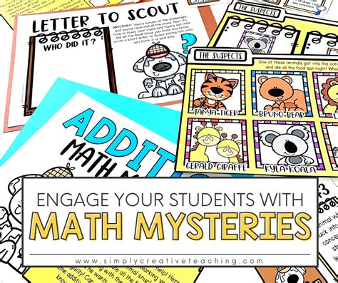 Math Mysteries For 1st And 2nd Grade Simply Creative Teaching