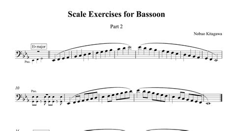 Scale Exercises For Bassoon—part 2 ファゴットの為のスケール練習曲—part 2 Youtube