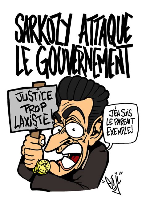 Péji Caricature Nicolas Sarkozy Attaque La Gauche Caricatures