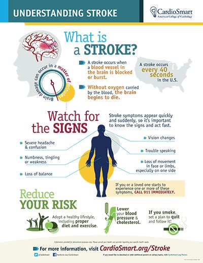 Stroke Infographic Cardiosmart American College Of Cardiology