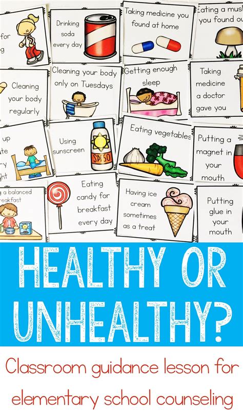 Review Healthy And Unhealthy Choices Behaviors With Early Elementary