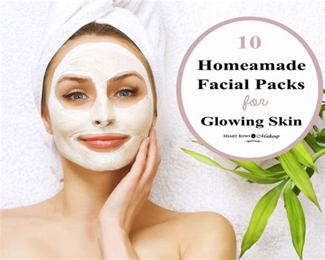 10 Best Homemade Face Masks For Glowing Skin And Clear Skin Heart Bows