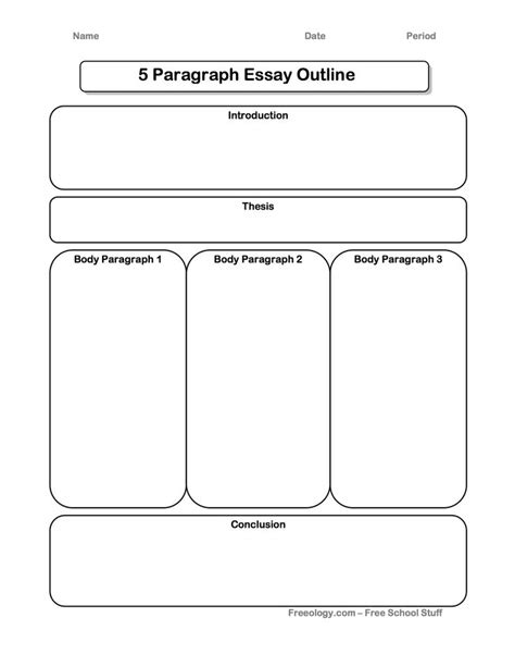 Paragraph Essay Graphic Organizer Example Ferisgraphics