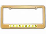 Pictures of Smiley Face License Plate Frame