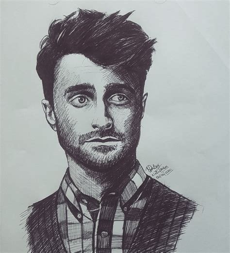 Daniel Radcliffe Drawing Drawing Skill