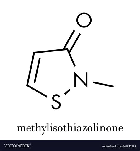 Methylisothiazolinone Mit Mi Preservative Vector Image