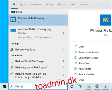 Sådan Bruger Du Microsofts Windows File Recovery På Windows 10