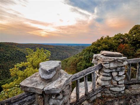 Overlook Of The Mountains And The Fall Foliage At Coopers Rock State