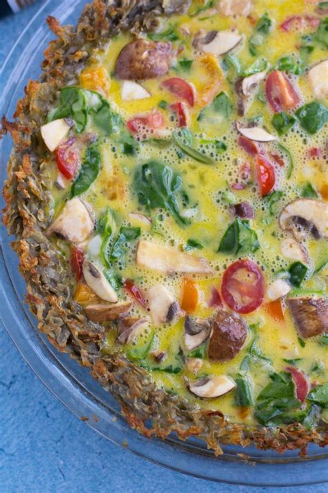 This Paleo Whole30 Potato Crust Quiche Is The Perfect Breakfast