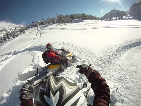 Check This Out Snowmobiling Deep Powder At Whistler Bc With Gopro Hd