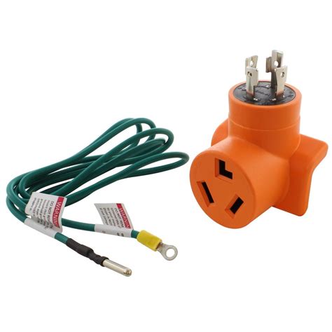 This adapter cord also comes. AC WORKS Generator to Dryer Adapter 4-Prong L14-30 30 Amp ...