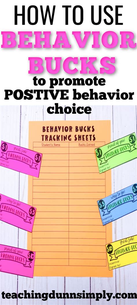 Behavior Bucks Reward System Student Rewards Student Reward System