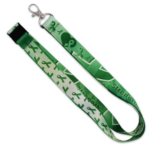 green awareness ribbon lanyard pinmart