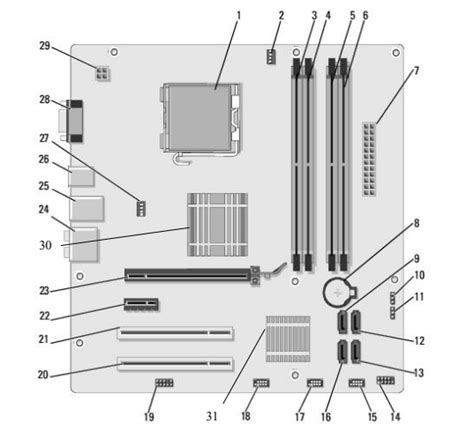 Computer Motherboard Schematic Diagram