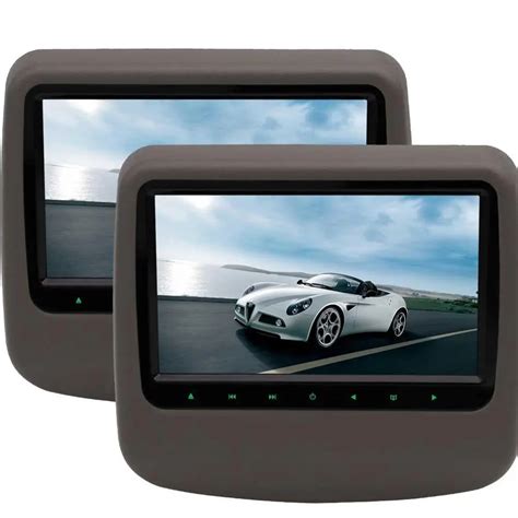 9 Inch Car Headrest Dvd Player Hdmi Dual Screen Dvd Backseat Monitor