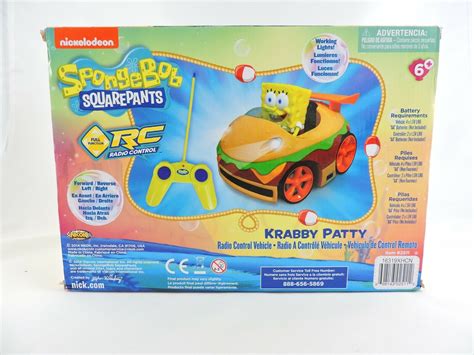 Spongebob Squarepants Krabby Patty Rc Radio Control Vehicle Nkok Racing